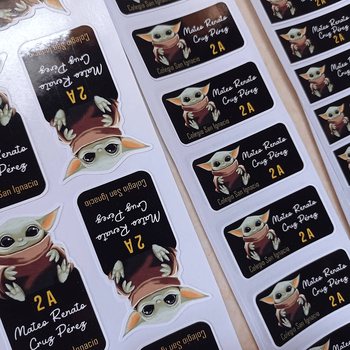 Pack de Etiquetas Escolares Personalizadas adhesivas – Diseños por Asignatura 7