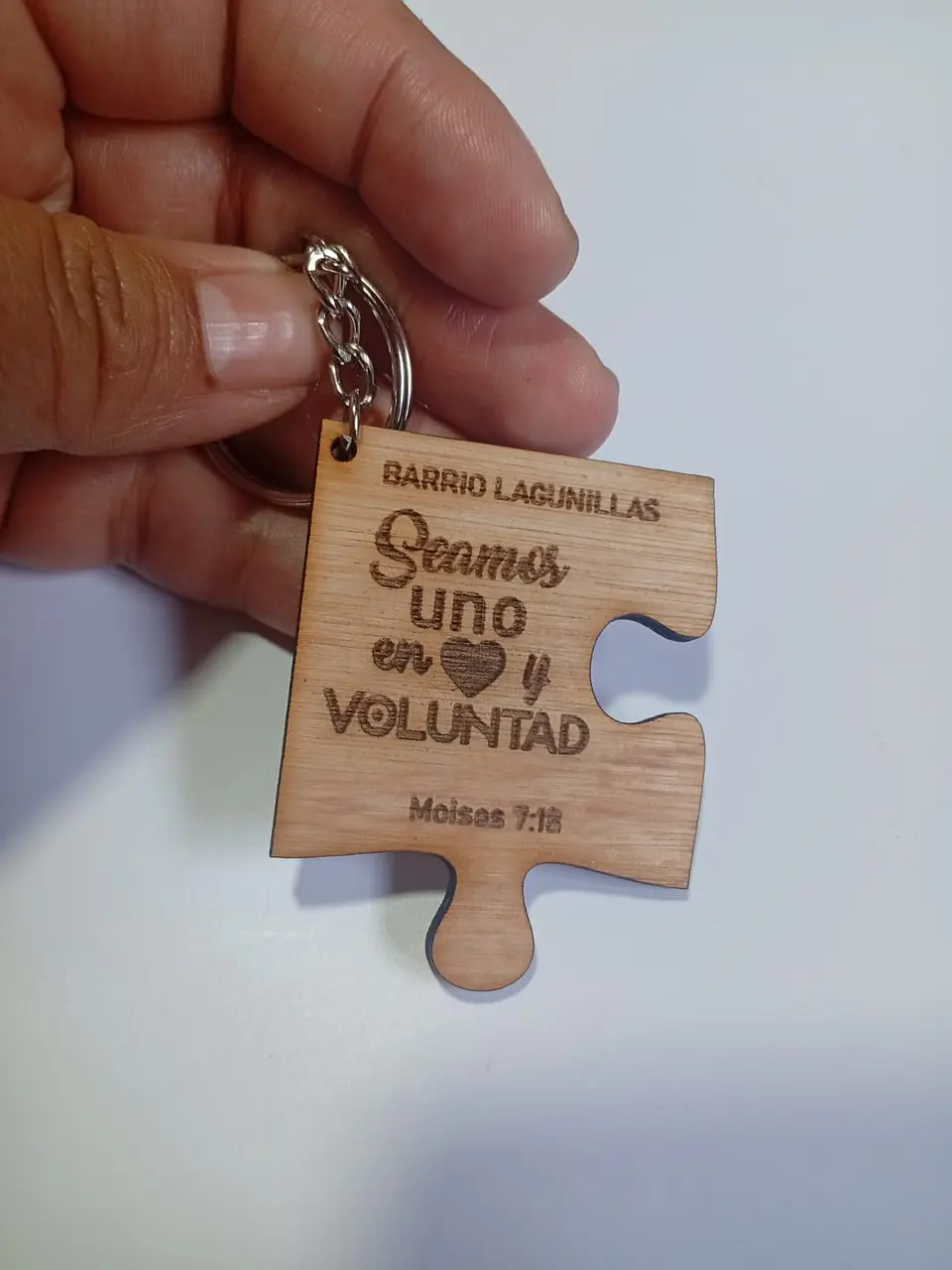 Set de 4 llaveros tipo puzzle 3