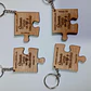 Set de 4 llaveros tipo puzzle - Miniatura 2