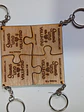 Set de 4 llaveros tipo puzzle - Miniatura 1