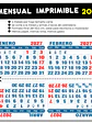 Calendario BIMENSUAL imprimible 2027 - Miniatura 1