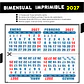 Calendario BIMENSUAL imprimible 2027 - Miniatura 1