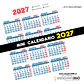 Mini Calendario imprimible de 2027 TAMAÑO CARTA - Miniatura 1