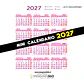Mini Calendario imprimible de 2027 TAMAÑO CARTA- ROSADO - Miniatura 1