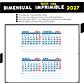 Calendario BIMENSUAL imprimible 2027- 18x10cms - Miniatura 1