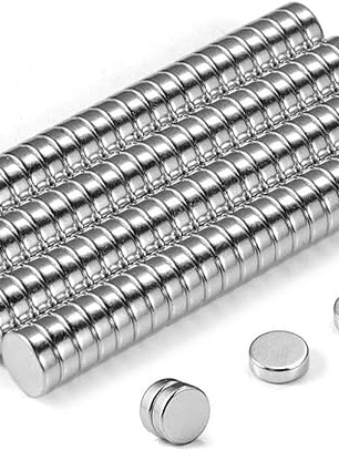 iman neodimio 6x2mm paqute 50 unidades