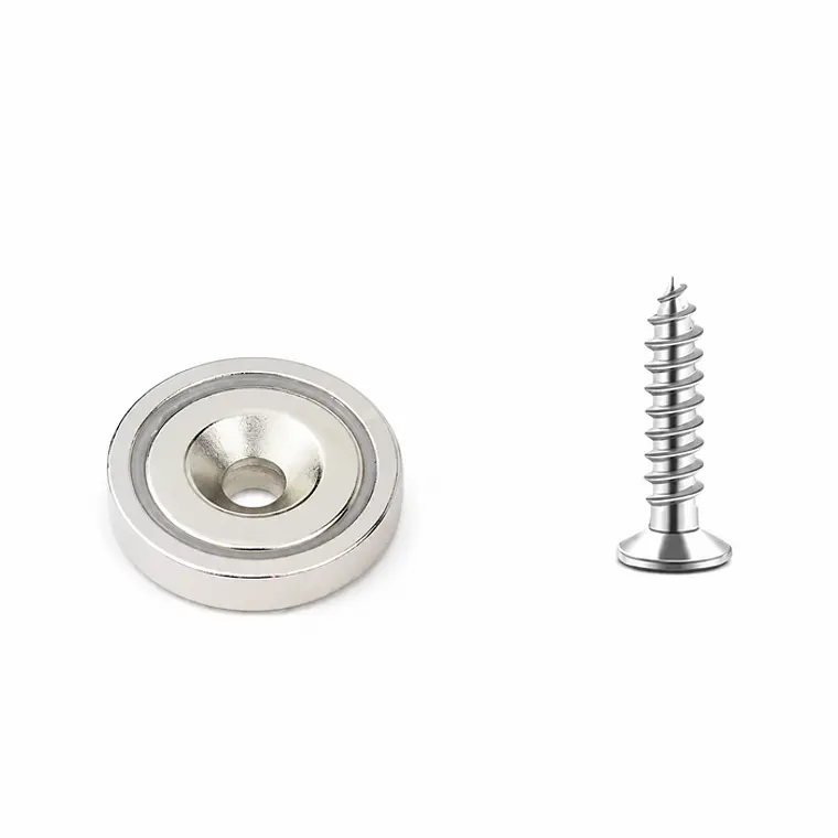  Iman Neodimio Recubierto 25 X 7 Mm Agujero Soporta 19 Kilos 1