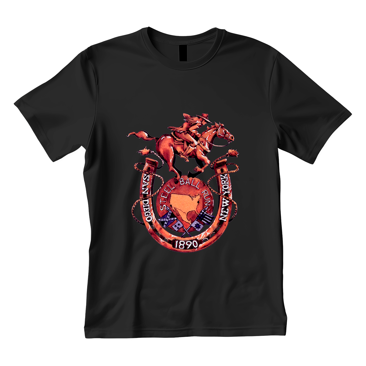 Polera Jojo's Bizarre Adventure Steel Ball Run Logo Anime 3