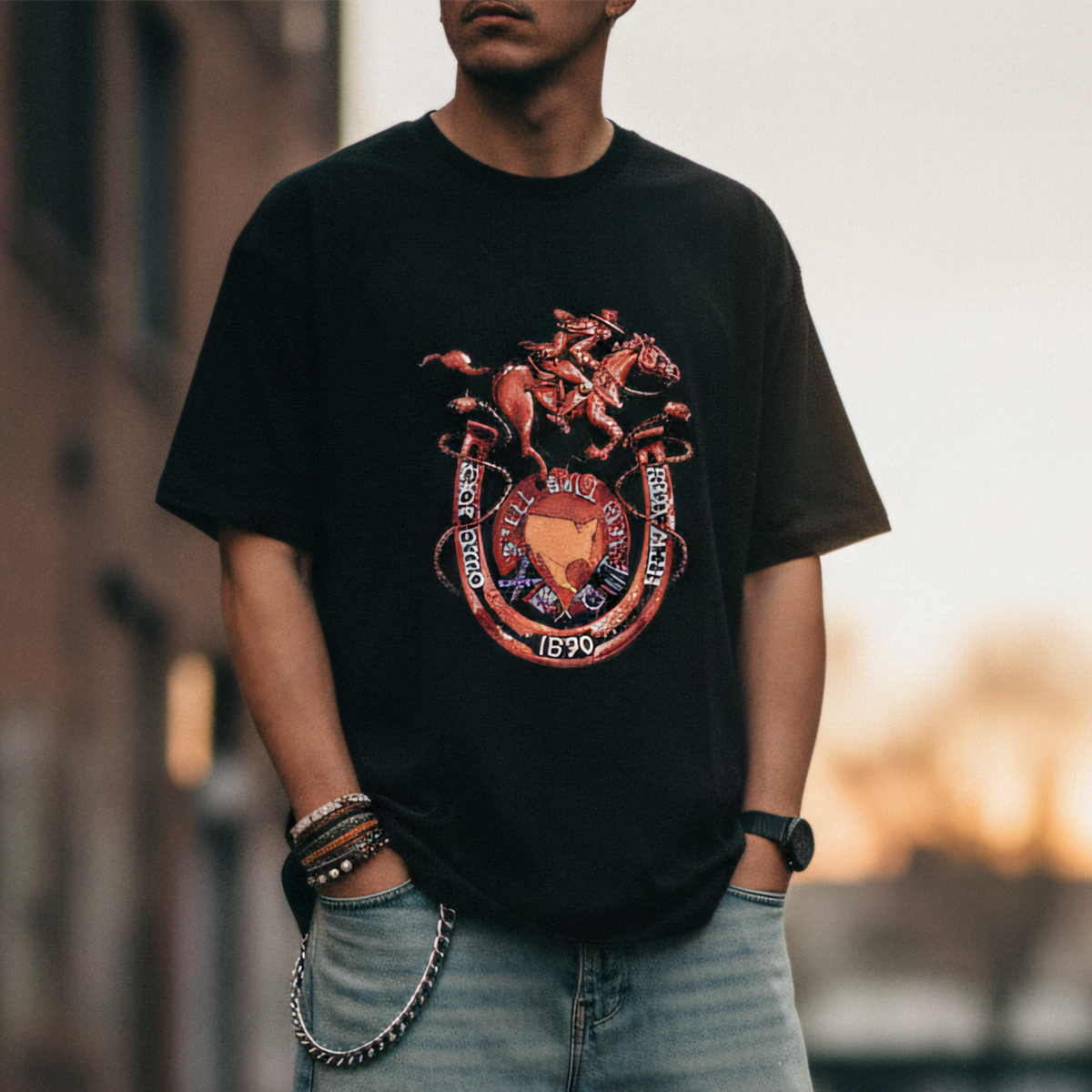 Polera Jojo's Bizarre Adventure Steel Ball Run Logo Anime 1