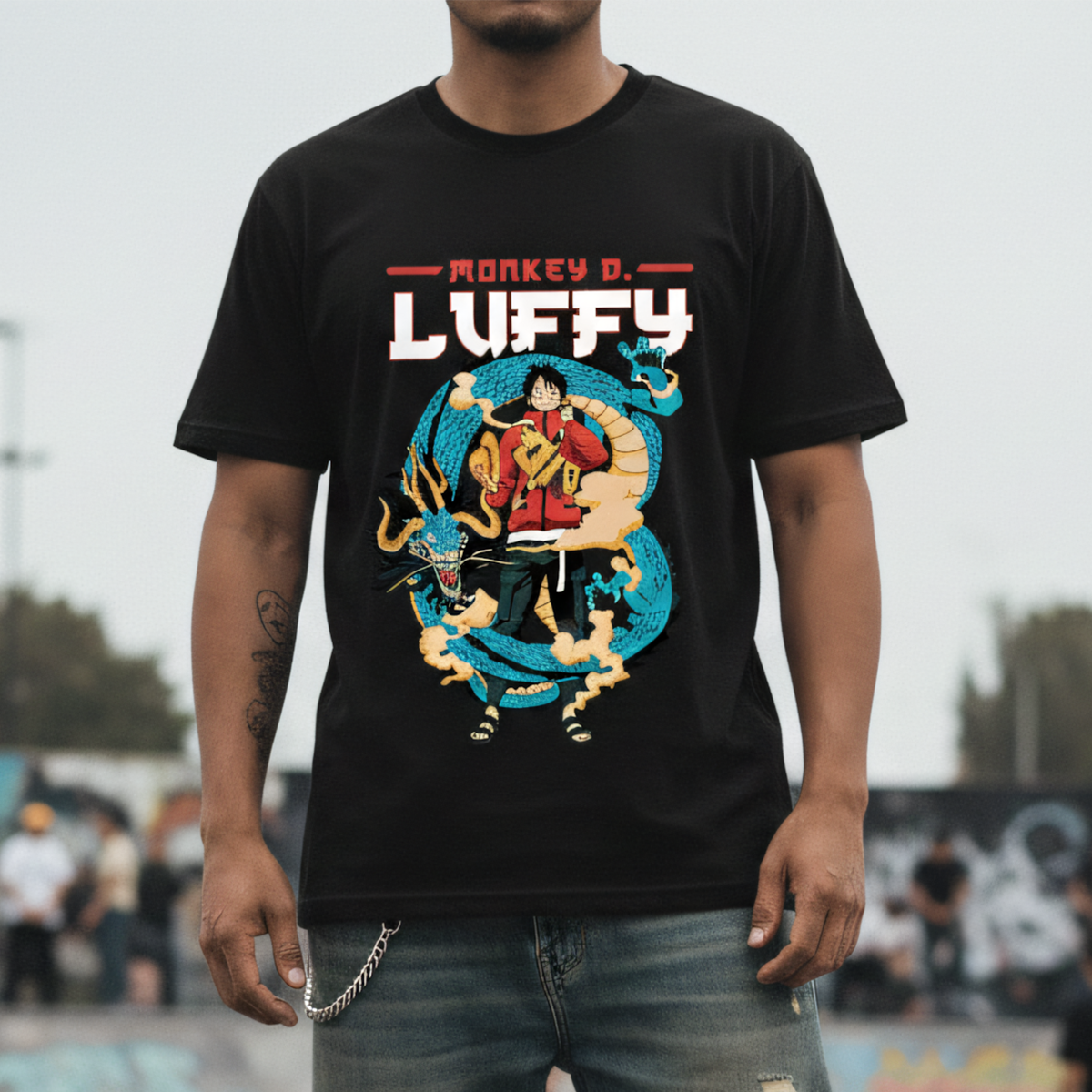 Polera One Piece Luffy Kaidou Anime 7