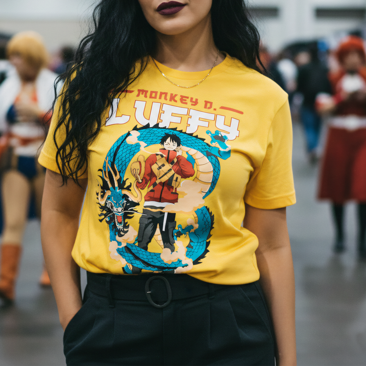 Polera One Piece Luffy Kaidou Anime 4