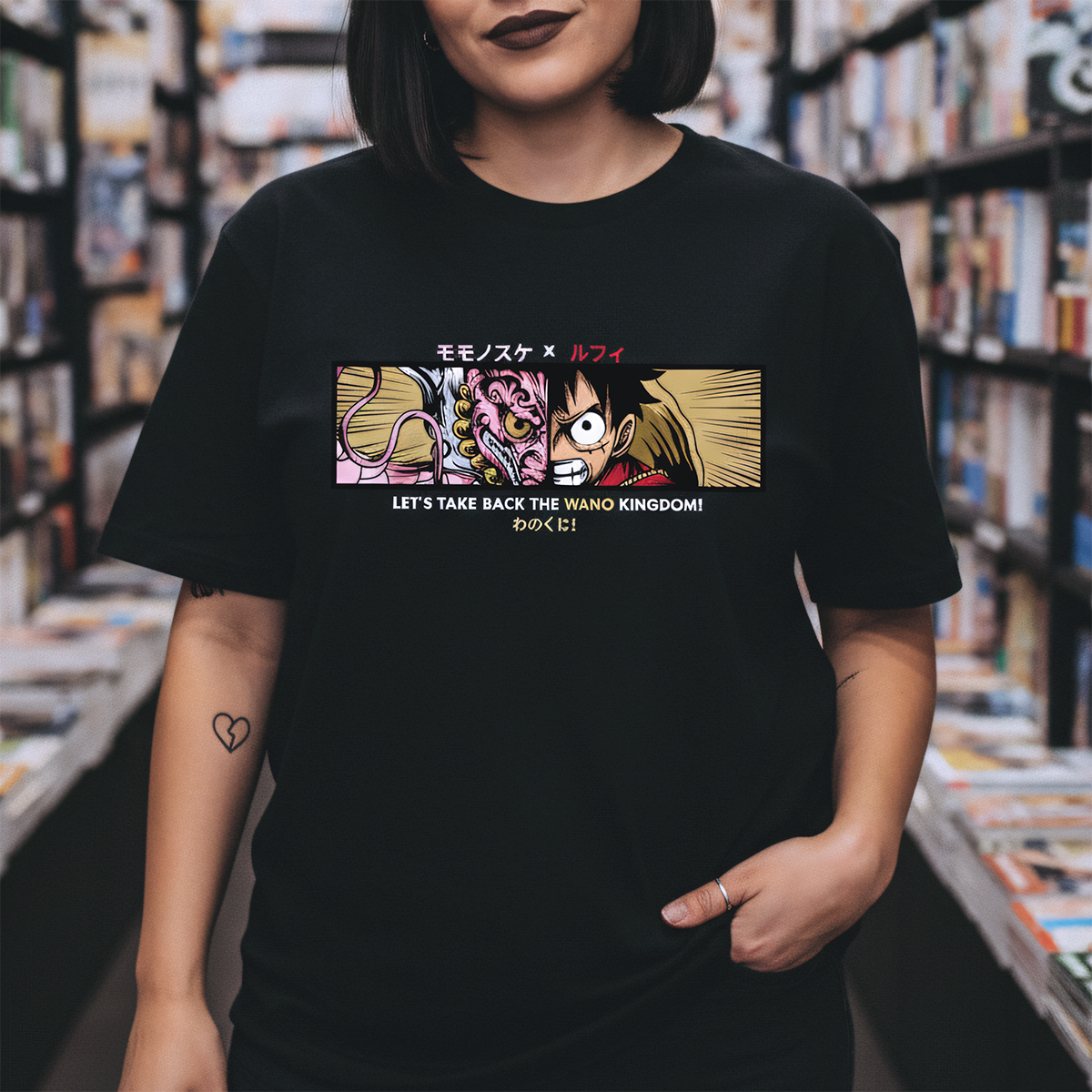 Polera One Piece Luffy Momo Anime 1