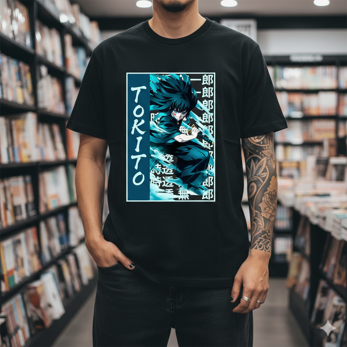 Polera Demon Slayer Kimetsu No Yaiba Tokito Marca Anime 2