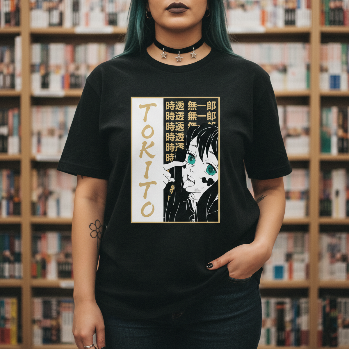 Polera Demon Slayer Kimetsu No Yaiba Tokito Mueca Anime 1