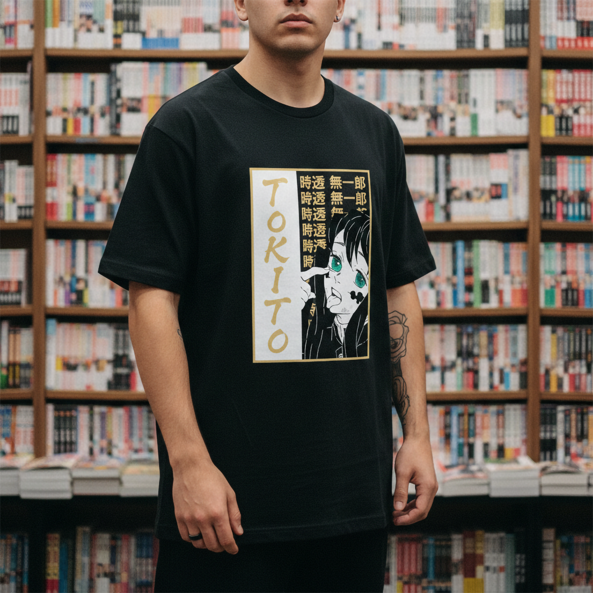 Polera Demon Slayer Kimetsu No Yaiba Tokito Mueca Anime 2