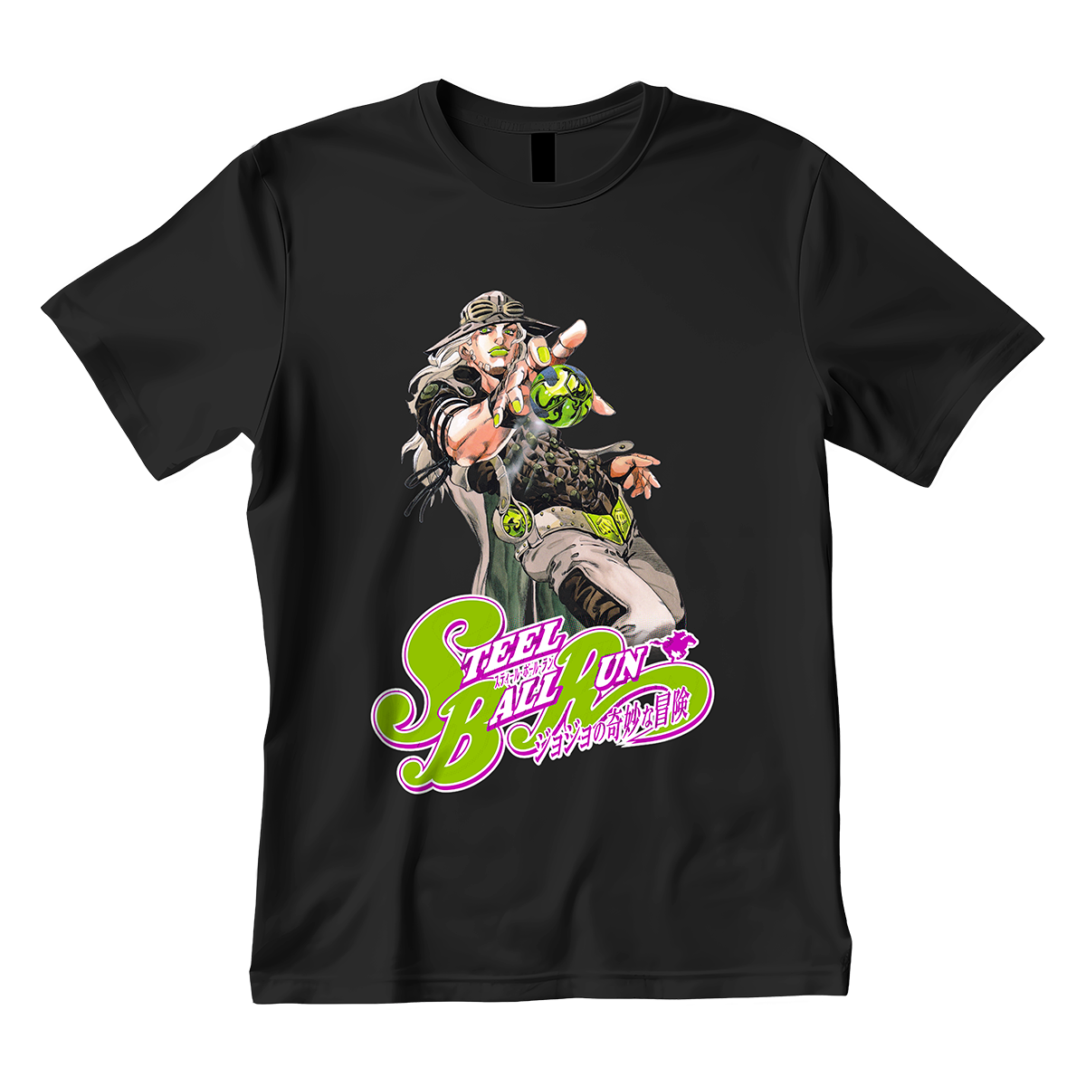 Polera Jojo's Bizarre Adventure Steel Ball Run Zeppeli Anime 3