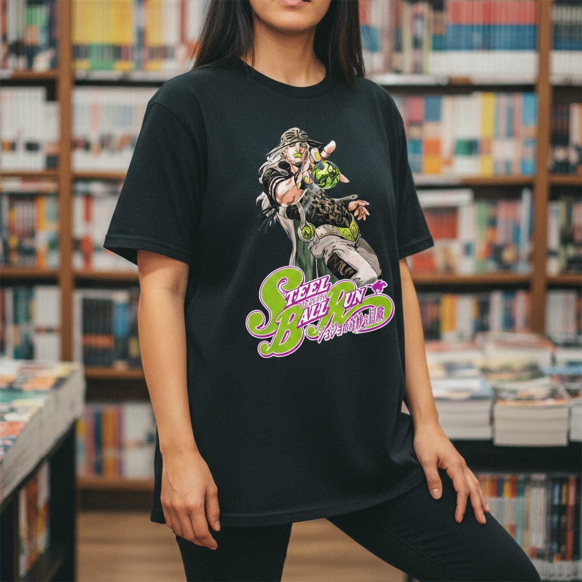 Polera Jojo's Bizarre Adventure Steel Ball Run Zeppeli Anime 2