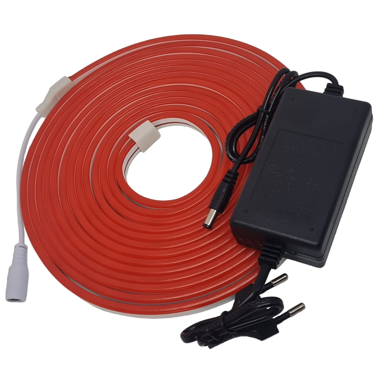 Neón flexible ROJO con Cargador / 5 Metros 2