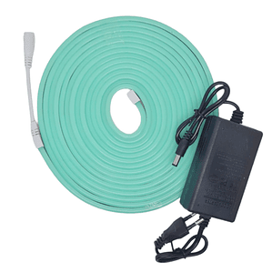 Neón flexible VERDE AGUA con Cargador / 5 Metros