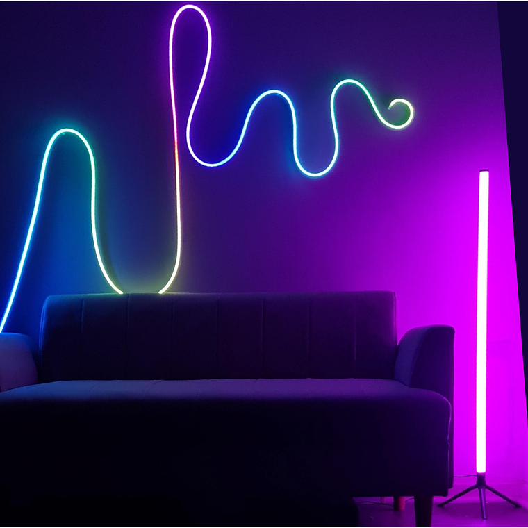 TUBO LED MULTICOLOR CON PEDESTAL / 100 cms 5