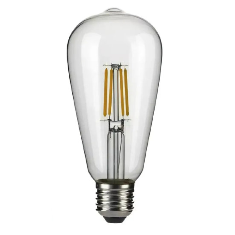 Ampolleta LED filamentos E27 6W Luz Fría 6000k 1