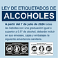 Adhesivo LEY DE ALCOHOLES CHILE - Miniatura 3