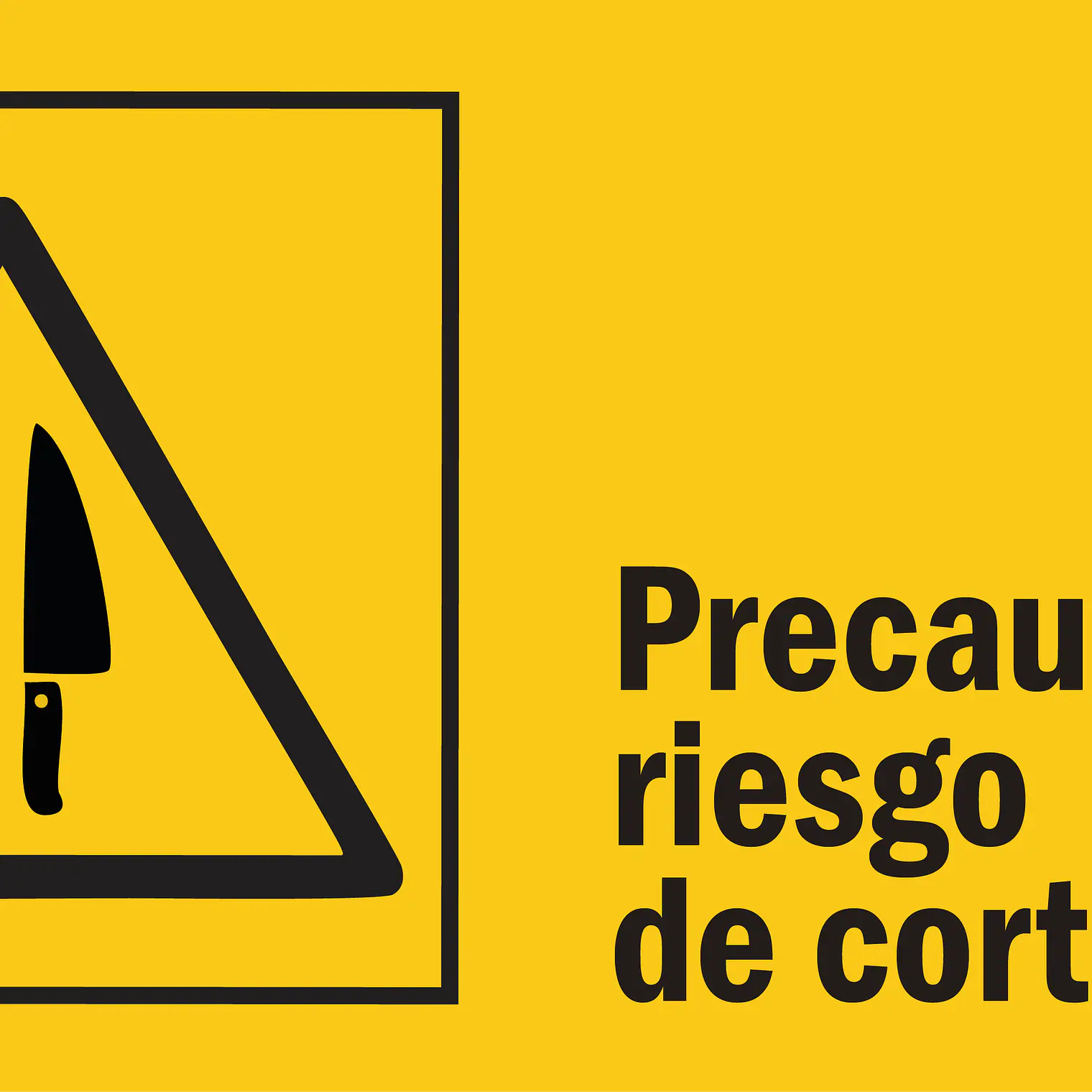 Riesgo de corte B 1