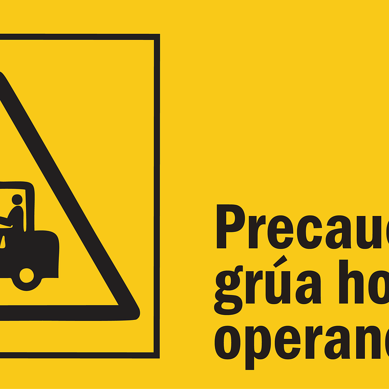 Grúa horquilla operando 1