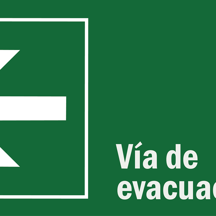 Vía evacuación izquierda 1