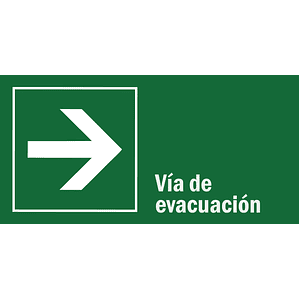 Vía evacuación derecha