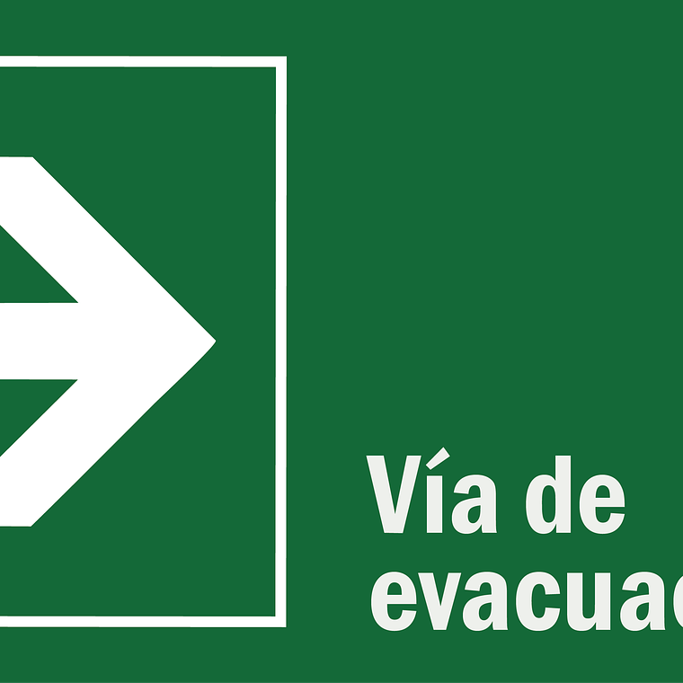 Vía evacuación derecha 1
