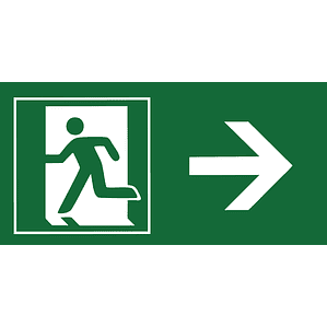 Salida de emergencia derecha