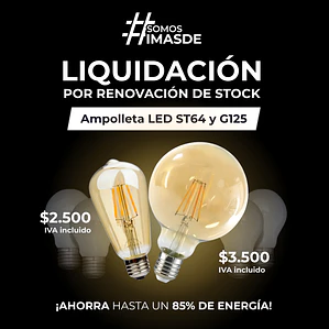 Ampolleta LED ST64 y G15