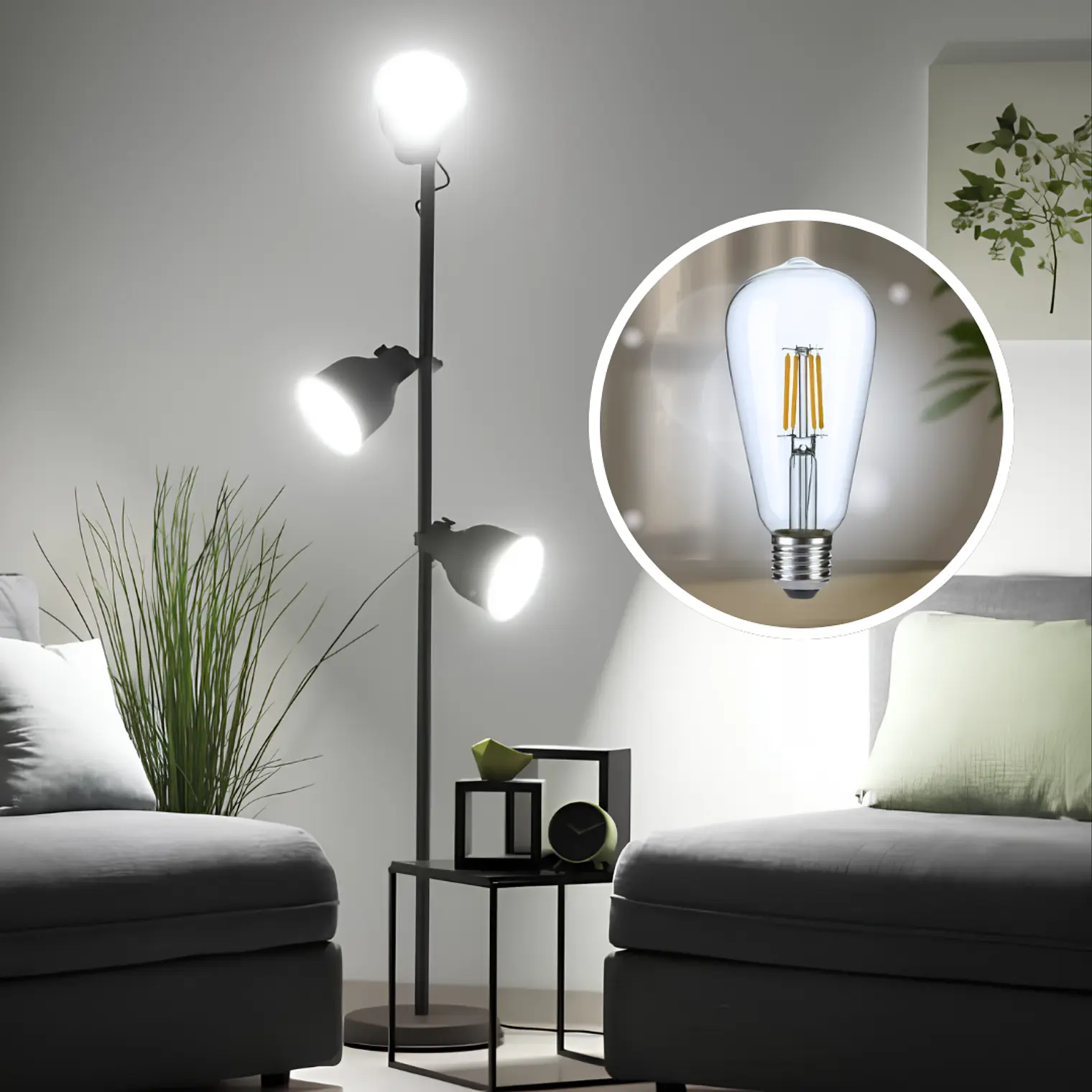 Ampolleta LED ST64 y G15 4