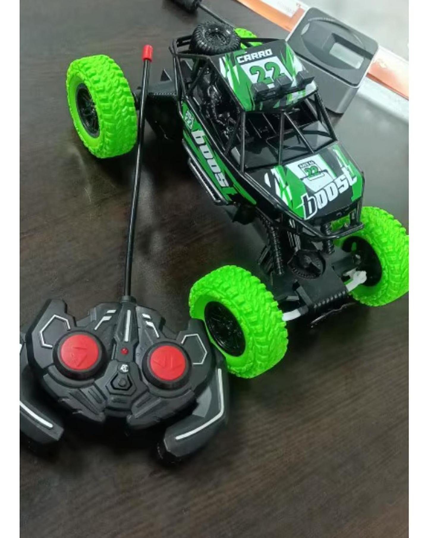 Auto Carro A Control Remoto Recargable 4x4 Verde 4x4 3