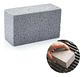 Limpiador De Planchas Y Parrillas Grill Brick Raspador Plateado - Miniatura 1