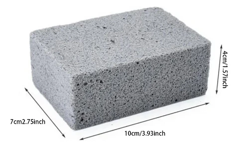 Limpiador De Planchas Y Parrillas Grill Brick Raspador Plateado