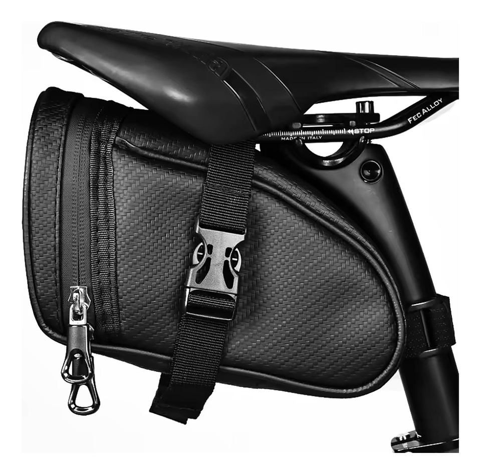 Bolso Sillín Porta Botella Bicicleta Ciclismo Negro 8