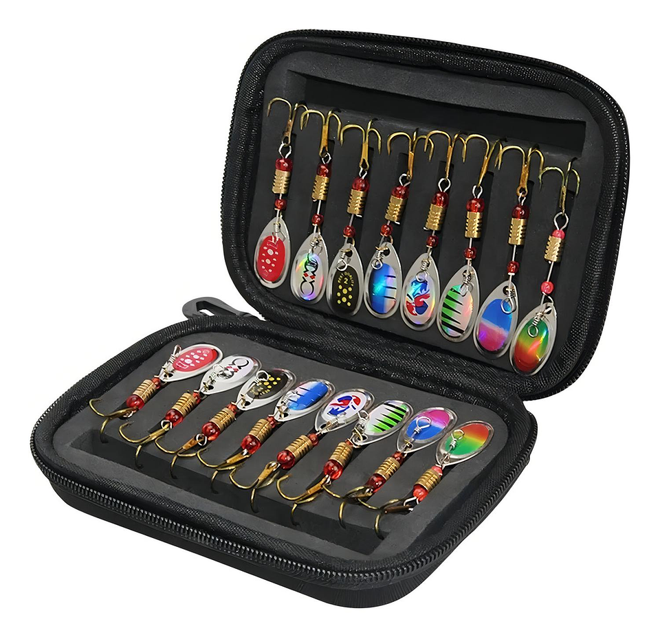 Juego De 16 Cucharas De Pesca Señuelos De Metal Mar Y Rio Co 2