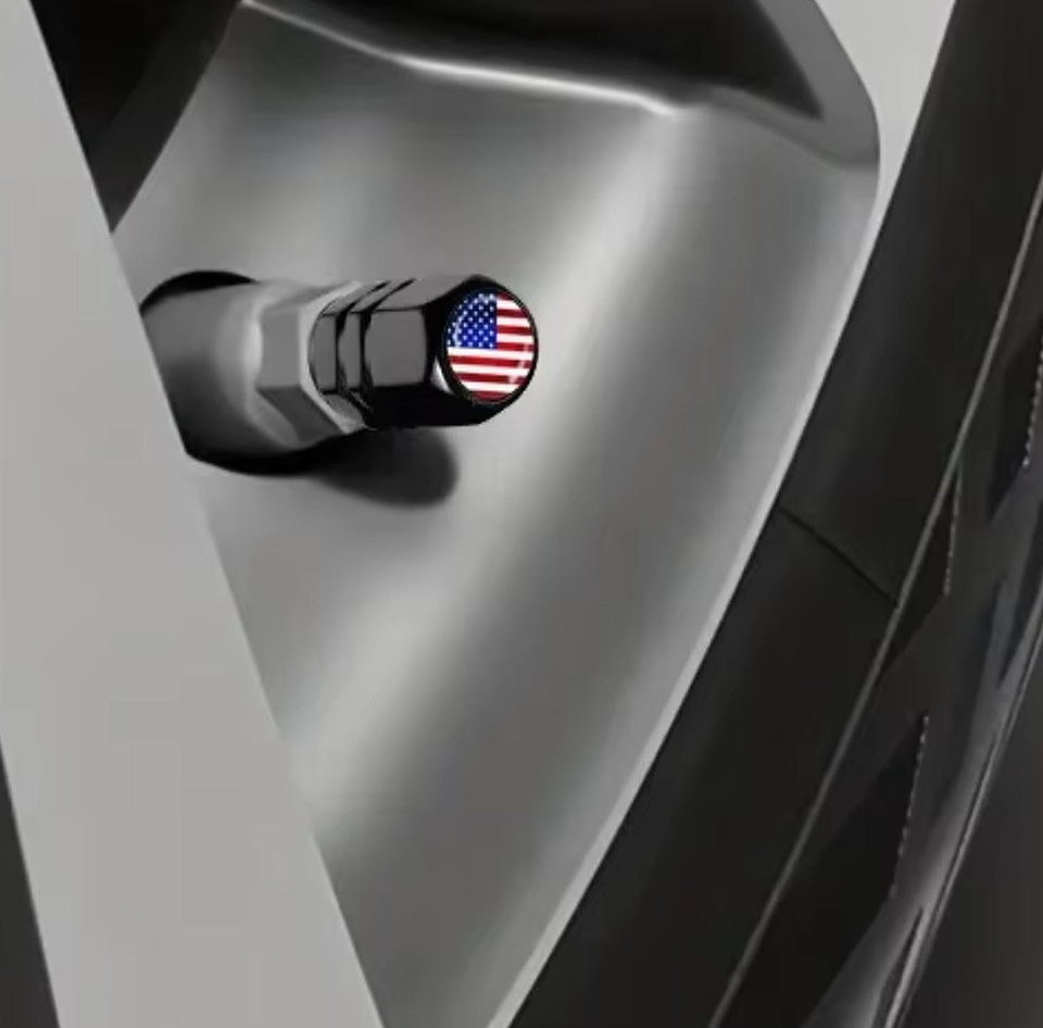 Set 4 Tapas De Válvulas Universal Auto Moto Rueda 2