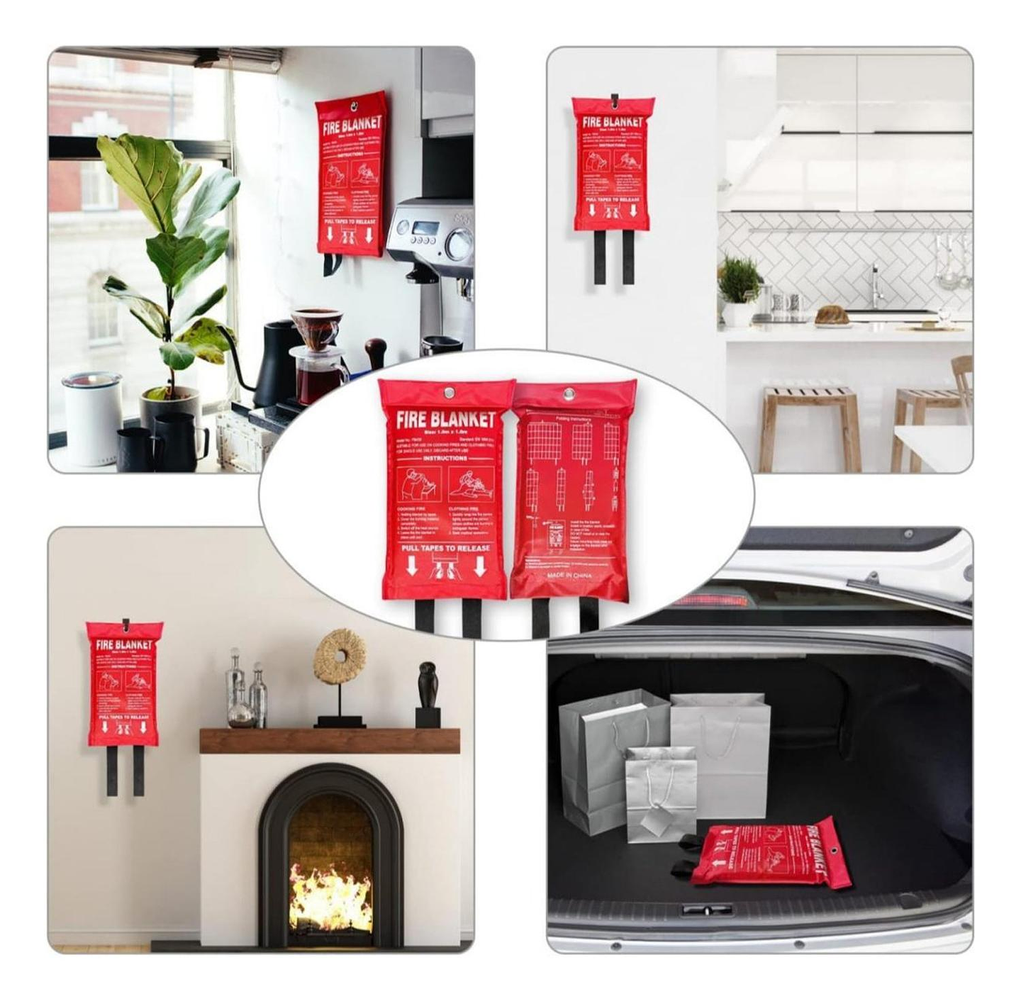 Manta De Emergencia Contra Incendios, Manta Ignífuga, Extinc 3