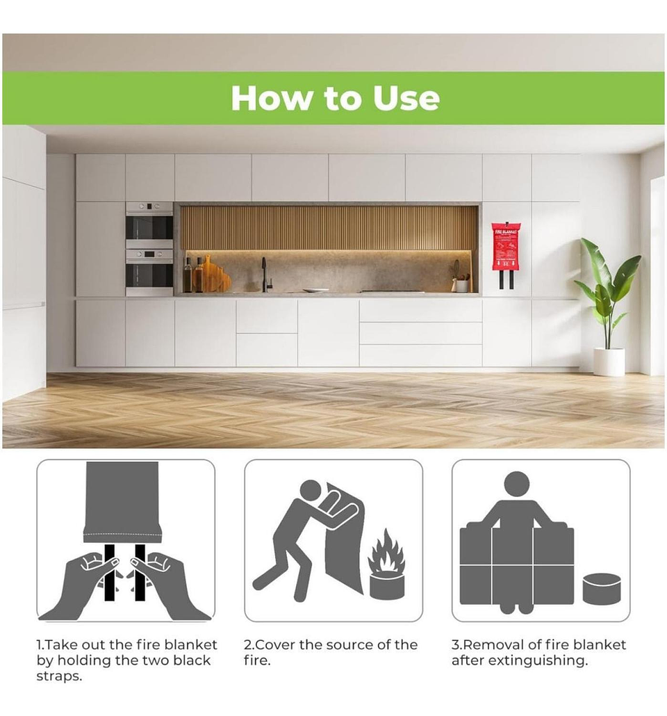 Manta De Emergencia Contra Incendios, Manta Ignífuga, Extinc 5