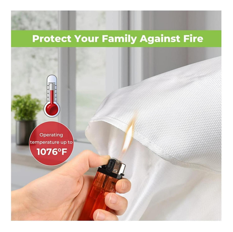 Manta De Emergencia Contra Incendios, Manta Ignífuga, Extinc 6