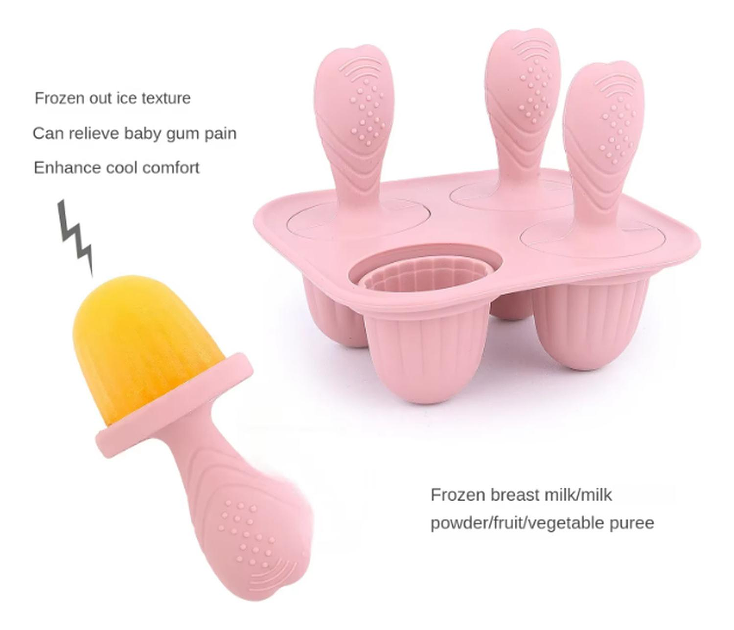 Mordedor Para Bebé Set Mordedores Y Paletas Rosa 2