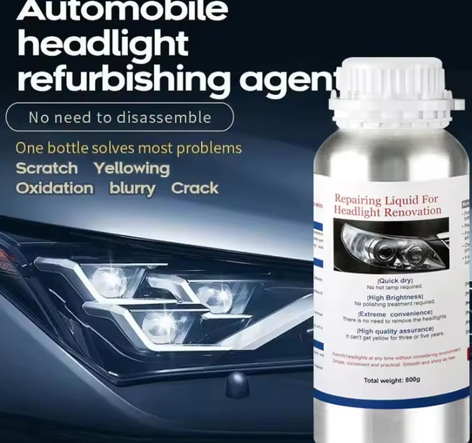 Foco Faro Auto Limpia Repara Restaura Pulir Rayones 50 Ml 2