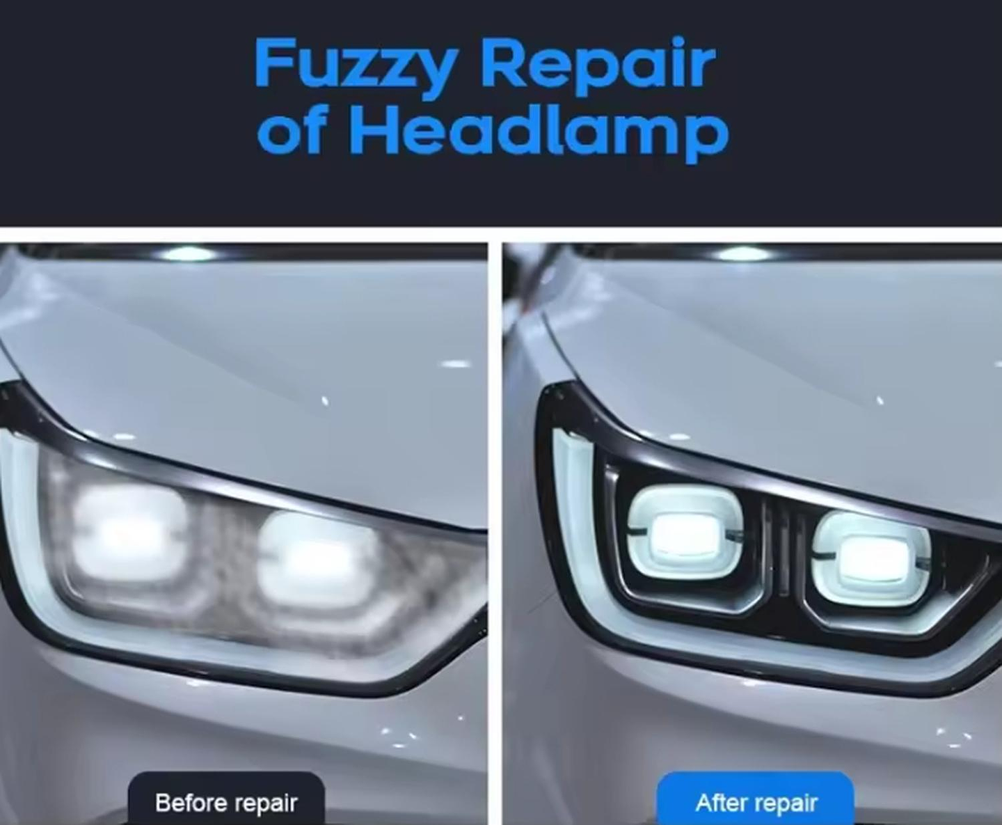 Foco Faro Auto Limpia Repara Restaura Pulir Rayones 50 Ml 4