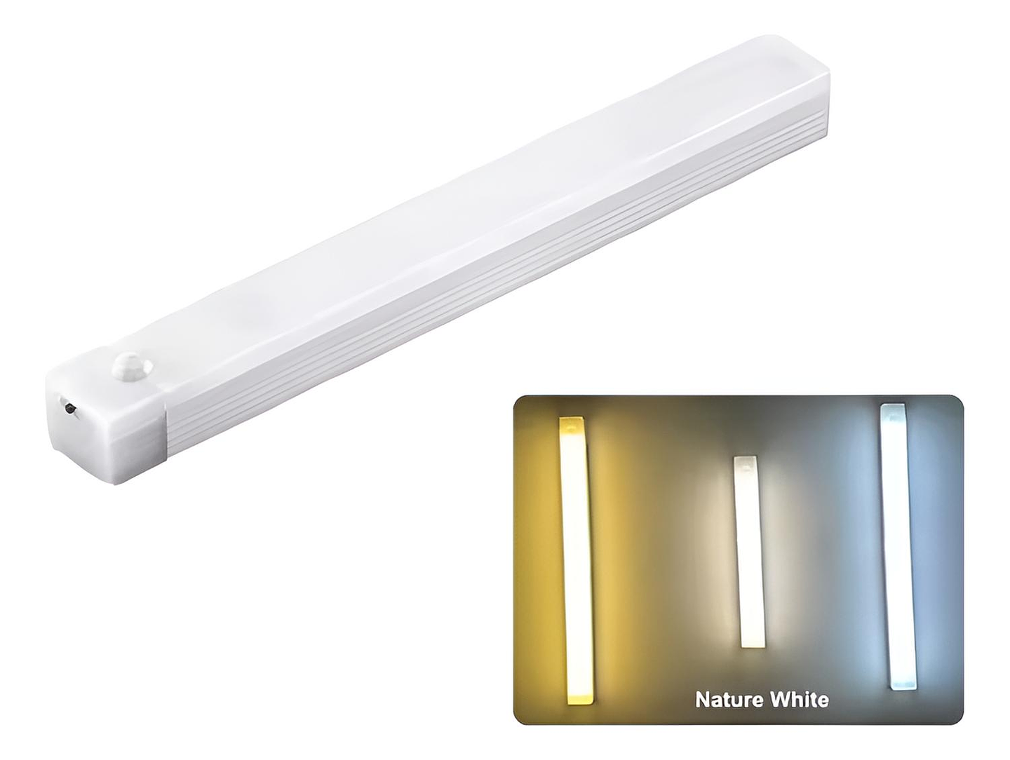 Luz Barra Led 50cm Con Sensor Movimiento Muebles Baño Cocina 1