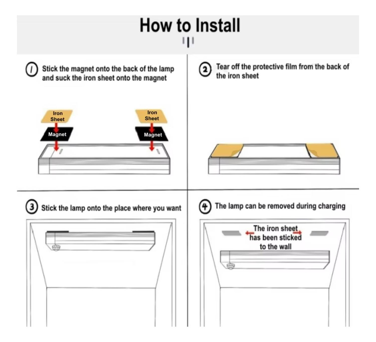 Luz Barra Led 50cm Con Sensor Movimiento Muebles Baño Cocina 2