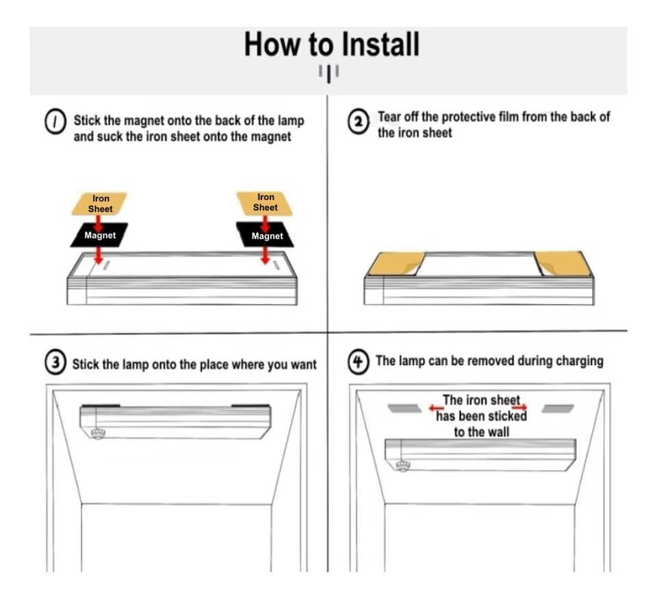 Luz Barra Led 50cm Con Sensor Movimiento Muebles Baño Cocina 2