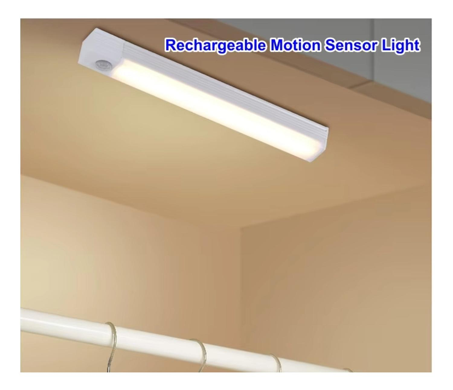 Luz Barra Led 50cm Con Sensor Movimiento Muebles Baño Cocina 5